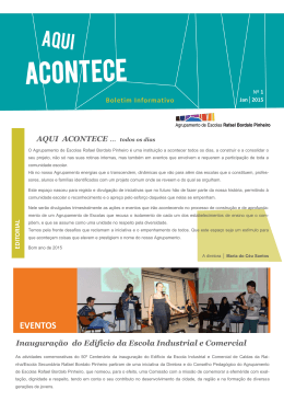 PDF – Boletim Informativo Nº1 - Agrupamento de Escolas Rafael