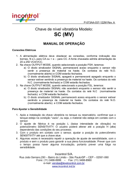 Manual da Chave de Nível Vibratória SC(MV)