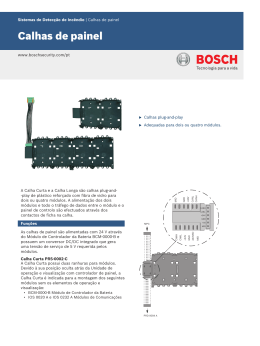 Calhas de painel - Bosch Security Systems