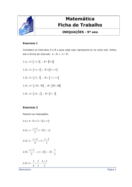 Inequações - Aprende Matemática