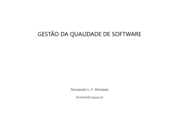 Gestão da Qualidade de Software (CMMI,PSP