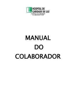 Manual do Colaborador - Hospital de Caridade de Ijuí