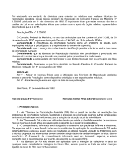 Resolução CFM 1358/1992