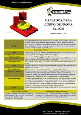 CAPEADOR PARA CORPO DE PROVA 5X10CM
