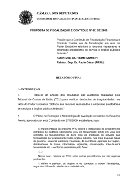 proposta de fiscalização e controle nº 91, de 1998