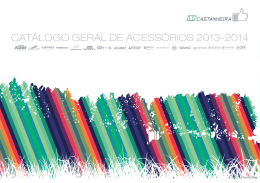 CATÁLOGO GERAL DE ACESSÓRIOS 2013-2014