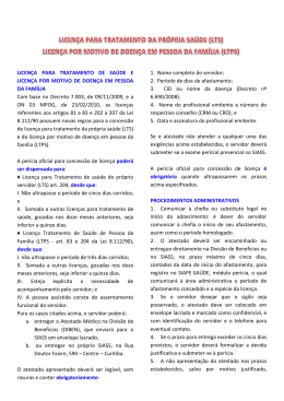 Folder sobre Licença para Tratamento de Saúde (LTS)