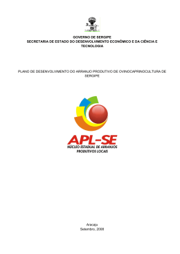 PDP APL Ovinocaprinocultura - Ministério do Desenvolvimento