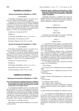 Decreto do Presidente da República n.º 7/2015