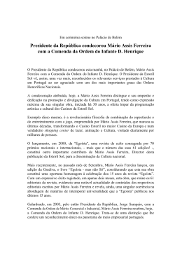 Presidente da República condecorou Mário Assis