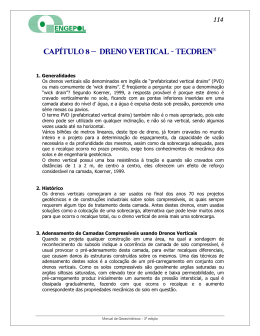 CAPÍTULO 8 – DRENO VERTICAL - TECDREN®