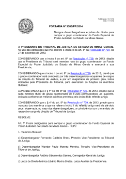 Portaria nº 3088/2014 - Tribunal de Justiça de Minas Gerais