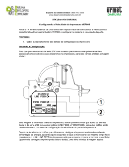 Configurando a Velocidade da Impressora Custom VKP80II