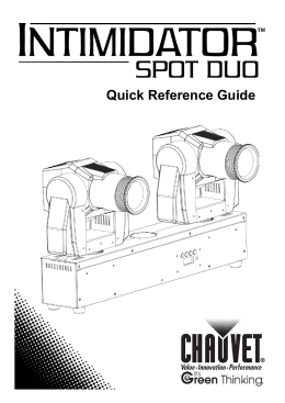 Intimidator Spot Duo Quick Reference Guide Rev. 4 Multi