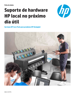 Suporte de hardware HP local no próximo dia útil