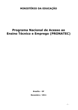 Programa Nacional de Acesso ao Ensino Técnico e Emprego