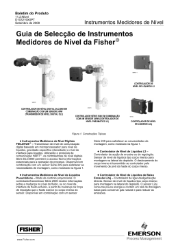 Guia de Selecção de Instrumentos Medidores de Nível da Fisher