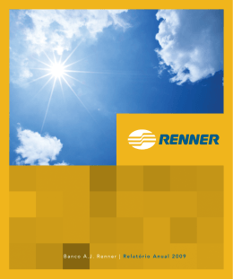 Banco A.J. Renner | Relatório Anual 2009