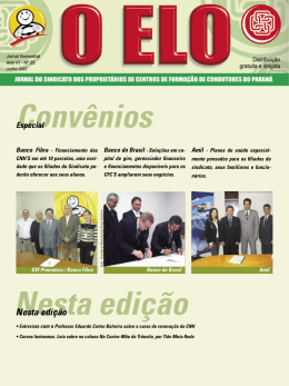 Nesta edição - Sindicato dos CFCs do Paraná
