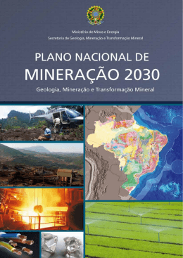 O Plano Nacional de Mineração 2030