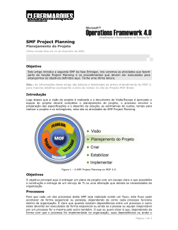 SMF Project Planning (Planejamento do Projeto)