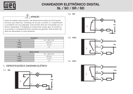CHAVEADOR ELETRÔNICO DIGITAL SL / SC / SR / SD