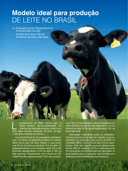 Modelo ideal para produção de leite no Brasil