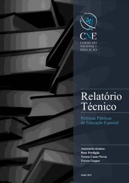 Relatório Técnico sobre "Políticas Públicas de Educação Especial"