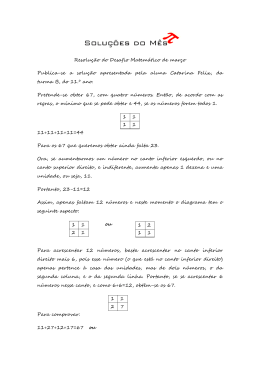 Resolução do desafio Matemático março 2012