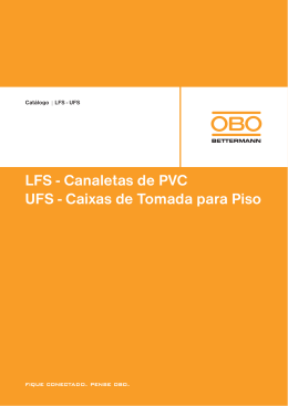 Canaletas de PVC UFS