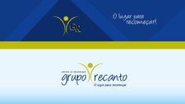 o tratamento - Grupo Recanto