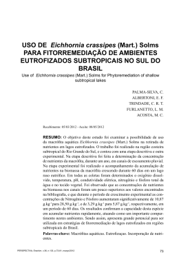 USO DE Eichhornia crassipes (Mart.) Solms PARA