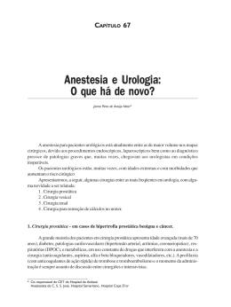 67 - Anestesia e Urologia o que há de novo - Jaime Pinto de.pmd