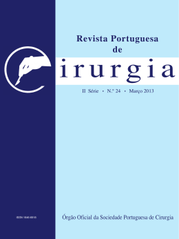 Capa dos Artigos:Layout 1 - Revista Portuguesa de Cirurgia