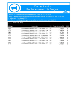 Linha: UN Preço Unitário R$ % IPI PC 1.348,300 15 PC 1.348,300