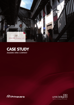 Case Study - Madeira Wine Company