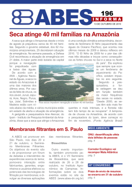 196 Seca atinge 40 mil famílias na Amazônia