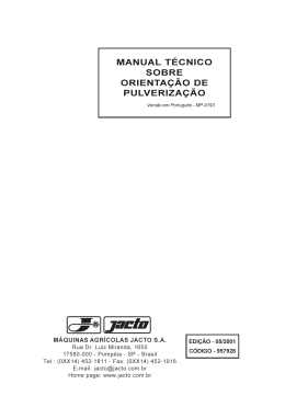 manual técnico sobre orientação de pulverização
