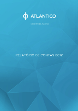 RELATÓRIO DE CONTAS 2012 - Banco Privado Atlantico