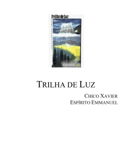 TRILHA DE LUZ - O Consolador