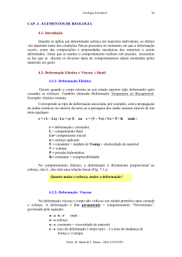 CAP. 4 - ELEMENTOS DE REOLOGIA 4.1