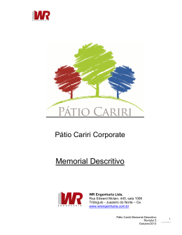 Memorial Descritivo - Corporate