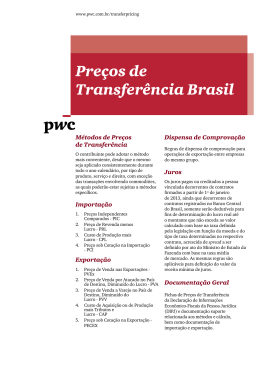 Preços de Transferência Brasil