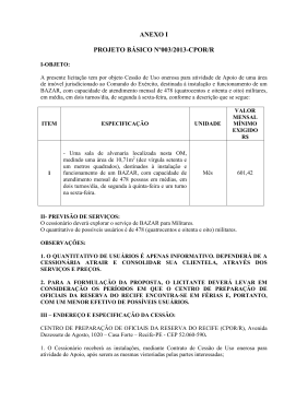 ANEXO I PROJETO BÁSICO Nº003/2013-CPOR/R