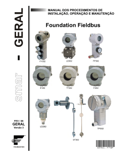 Foundation Fieldbus - Manual Geral