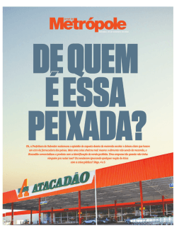 Jornal da Metrópole Baixe aqui a edição digital