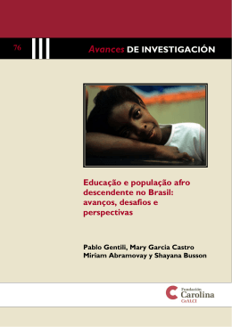 Educação e população afro descendente no Brasil