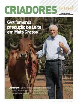 Gv5 fomenta produção de Leite em Mato Grosso