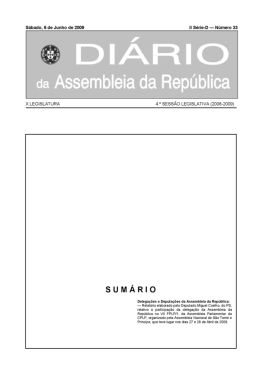 Relatório da participação Delegação parlamentar portuguesa