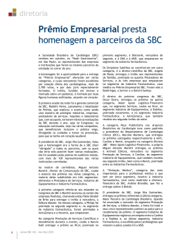 Diretoria - Jornal SBC - Sociedade Brasileira de Cardiologia